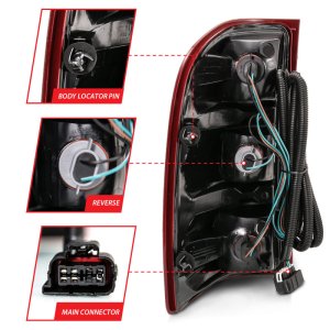 Chevrolet Silverado Taillights - ANZO - OE Replacement - Red/Clear - `07-`13