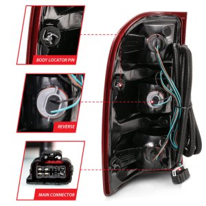 Chevrolet Silverado Taillights - ANZO - OE Replacement - Red/Clear - `07-`13