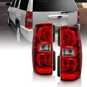 Chevrolet Tahoe Tail Light Assembly - Rear - ANZO - OE Replacement - Red/Clear Lens - `07-`14