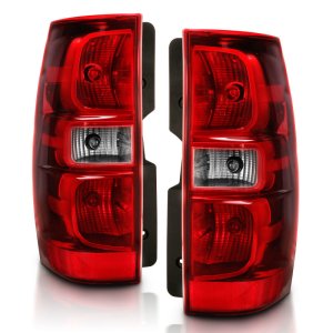 Chevrolet Tahoe Tail Light Assembly - Rear - ANZO - OE Replacement - Red/Clear Lens - `07-`14