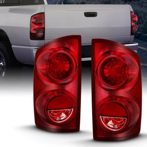 Dodge Ram 1500 Tail Lights - ANZO - OE - Red - `07-`09