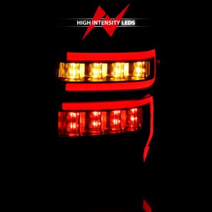 Toyota 4Runner LED Tail Light Assembly - ANZO - Smoke Lens; Black Housing; Red Light Bar; Sequential - `14-`20