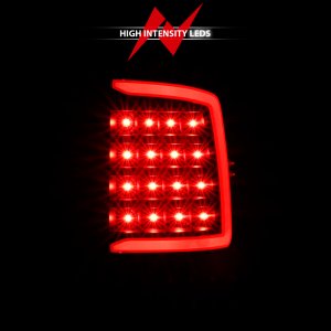 Dodge Ram 1500 Taillight - Rear - ANZO - LED Plank Style - Black w/Clear Lens - `09-`18