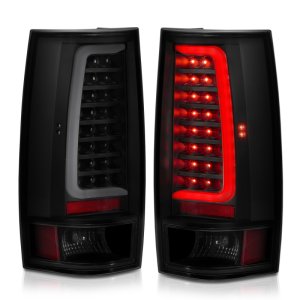 Chevrolet Tahoe LED Taillights - ANZO - Plank Style - Black w/Smoke Lens - `07-`14