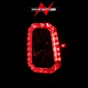 Chevrolet Silverado 1500 LED Taillights - ANZO - Plank Style - Black w/Clear Lens - `03-`06