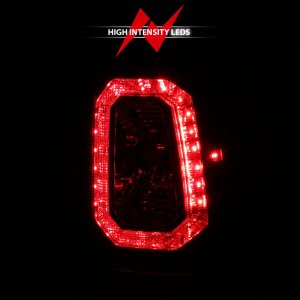 Chevrolet Silverado 1500 LED Taillights - Rear - ANZO - Plank Style - Chrome with Red/Clear Lens - `03-`06