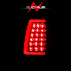 Chevrolet Silverado 1500 Tail Light Assembly - Rear - ANZO - LED Plank Style - Black w/Clear Lens - `03-`06