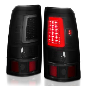 Chevrolet Silverado 1500 Tail Light Assembly - Rear - ANZO - LED Plank Style - Black w/Smoke Lens - `03-`06