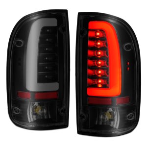 Toyota Tacoma LED Taillights - Rear - ANZO - Smoke Lens, Black Housing - `95-`00