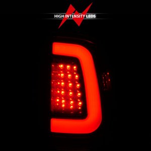 Ford F-250 LED Taillights - Rear - ANZO - ANZO - Chrome Housing Red/Clear Lens - `08-`16