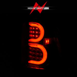 Chevrolet Trailblazer LED Tail Light Assembly - Rear - ANZO - Light Bar Style, Black Housing - Smoke Lens - `02-`09