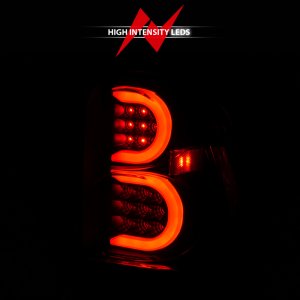 Chevrolet Trailblazer LED Tail Light Assembly - Rear - ANZO - Light Bar Style, Black Housing - Smoke Lens - `02-`09