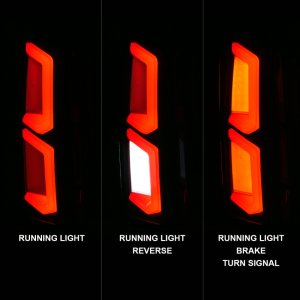 Chevrolet Tahoe LED Tail Lights - ANZO - w/ Light Bar - Black Housing Smoke Lens - `15-`20 Chevrolet Tahoe LED Tail Lights - ANZO - w/ Light Bar - Black Housing Smoke Lens - `15-`20