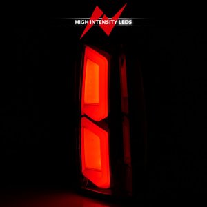 Chevrolet Tahoe Tail Lights - Rear - ANZO - LED w/ Light Bar - Chrome Housing Clear Lens - `15-`20