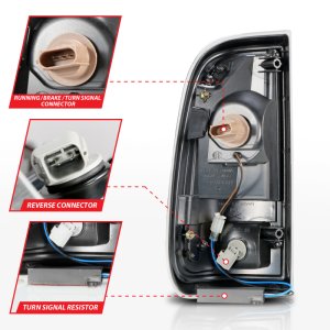 Ford F-250 Tail Light Assembly - Rear - ANZO - LED with Light Bar - Smoke Lens - `08-`16