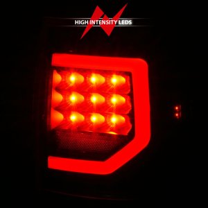 Toyota Tundra Tail Light Assembly - Rear - ANZO - LED w/ Light Bars - Black Housing Clear Lens - `07-`11