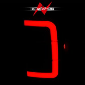 Ford Ranger LED Taillights - Rear - ANZO - Light Bar - Black Housing with Smoke Lens - `01-`11