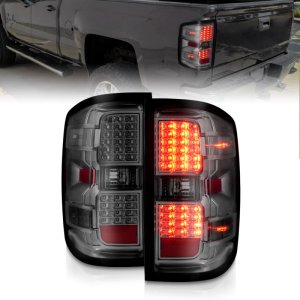 Chevrolet Silverado 3500HD LED Tail Lights - ANZO - Plug and Play - Smoke w/Clear Lens - `15-`19 Chevrolet Silverado 3500HD LED Tail Lights - ANZO - Plug and Play - Smoke w/Clear Lens - `15-`19