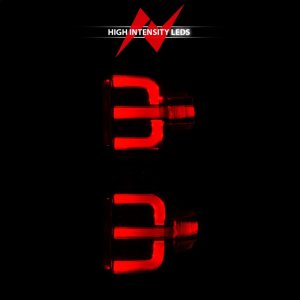 Chevrolet Silverado 3500HD LED Taillights - Rear - ANZO - LED w/ Light Bar Style - Black Light Bar & Clear Lens - `15-`19