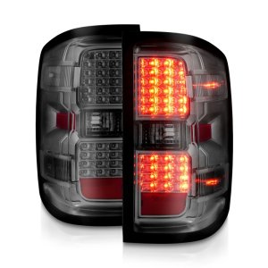 Chevrolet Silverado 2500HD LED Tail Lights - Rear - ANZO - Smoke Light Bar & Clear Lens - `15-`19 Chevrolet Silverado 2500HD LED Tail Lights - Rear - ANZO - Smoke Light Bar & Clear Lens - `15-`19