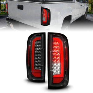 GMC Canyon LED Taillights - Rear - ANZO - Red Light Bar - Black - `15-`21