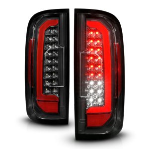 GMC Canyon LED Taillights - Rear - ANZO - Red Light Bar - Black - `15-`21