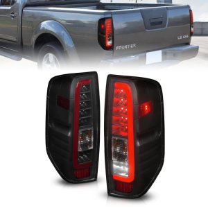 Nissan Frontier LED Taillights - ANZO - Black Housing/Smoke Lens - `05-`21