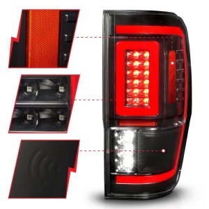 Ford Ranger LED Taillights - Rear - ANZO - Lightbar Sequential Signal - Black Housing/Clear Lens - `19-`22 Ford Ranger LED Taillights - Rear - ANZO - Lightbar Sequential Signal - Black Housing/Clear Lens - `19-`22