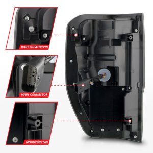 Ford Ranger Tail Light Assembly - Rear - ANZO - LED w/ Light Bar - Smoke - `19-`22