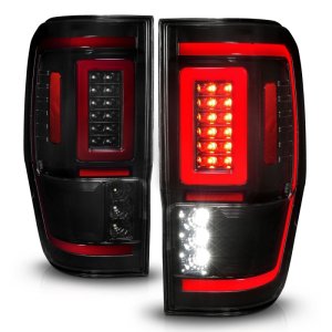 Ford Ranger Tail Light Assembly - Rear - ANZO - LED w/ Light Bar - Smoke - `19-`22