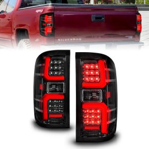 Chevrolet Silverado 2500 HD LED Taillights - ANZO - Sequential - Black Housing/Clear Lens - `15-`19 Chevrolet Silverado 2500 HD LED Taillights - ANZO - Sequential - Black Housing/Clear Lens - `15-`19