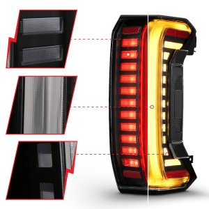 Toyota Tundra Tail Lights - Rear - ANZO - Z-Series Full LED - `22-`24