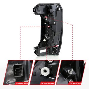 Toyota Tundra Tail Lights - Rear - ANZO - Z-Series Full LED - `22-`24