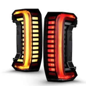 Toyota Tundra LED Taillights - Rear - ANZO - Z-Series Full LED - Smoke - `22-`24