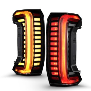 Toyota Tundra LED Taillights - Rear - ANZO - Z-Series Full LED - Smoke - `22-`24