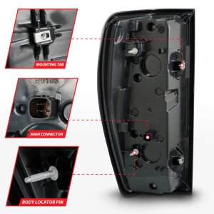 GMC Sierra 2500HD LED Tail Lights - ANZO - Full LED Bar, LED Tube, Sequential Signal, Black Housing, Clear Lens - Black - `19-`23