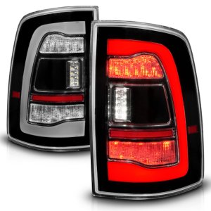 Dodge Ram 2500 LED Taillights - Rear - ANZO - Sequential LED - Black - `10-`18