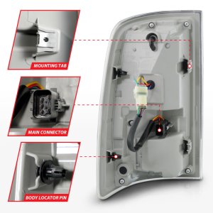 Dodge Ram 3500 LED Taillights - Rear - ANZO - Sequential LED - Black - `10-`18