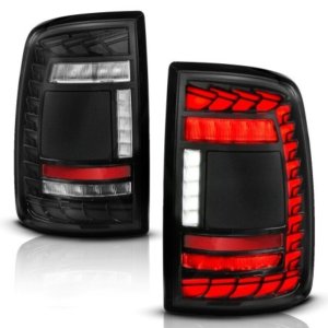 RAM 2500 LED Taillights - ANZO - Full LED SeqSig - Black - `19-`24