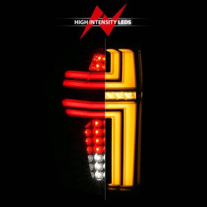 Chevrolet Suburban LED Taillights - ANZO - SeqSig - Black - `21-`24