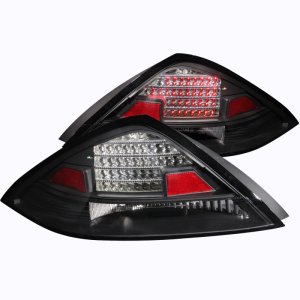 Honda Accord LED Taillights - ANZO - Black - `03-`05