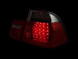 BMW 3 Series LED Taillights - ANZO - Red/Clear - `02-`05