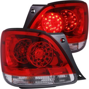 Lexus GS300 LED Taillights - Rear - ANZO - Red/Clear - `98-`05