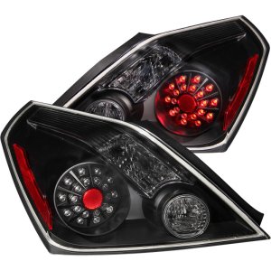 Nissan Altima LED Taillights - ANZO - Clear Lens - Black - `08-`13