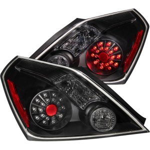 Nissan Altima LED Taillights - ANZO - Clear Lens - Black - `08-`13