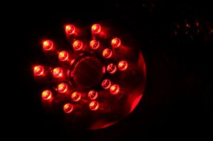 Nissan Altima LED Taillights - ANZO - Clear Lens - Black - `08-`13