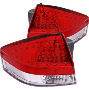 Ford Focus LED Taillight Assembly - Rear - ANZO - Red/Clear - `08-`11