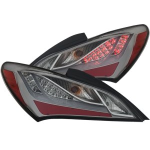 Hyundai Genesis LED Taillights - Rear - ANZO - Smoke - `10-`13