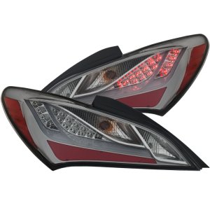 Hyundai Genesis LED Taillights - Rear - ANZO - Smoke - `10-`13