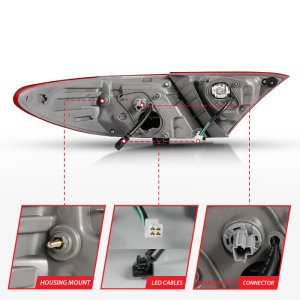 Toyota Camry LED Taillights - ANZO - Red/Clear - `15-`16 Toyota Camry LED Taillights - ANZO - Red/Clear - `15-`16
